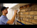 How to Whitewash Brick Fireplace | $15 DIY = HUGE Difference!