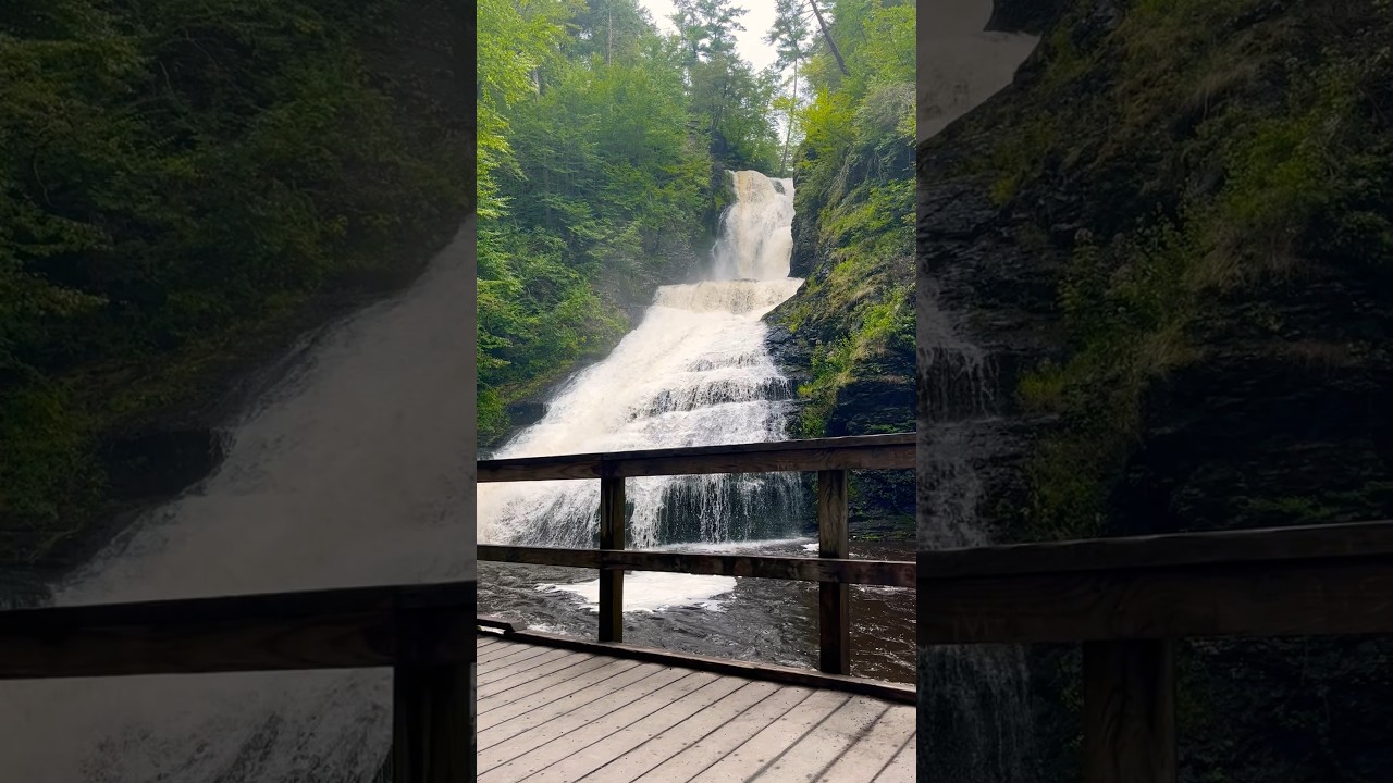 Beautiful waterfall in Pocono