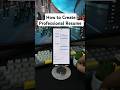 How to create a Free Professional CV. #cvmaker #resumebuilder