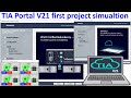 TIA Portal V21 first project simulation without real PLCs hardware