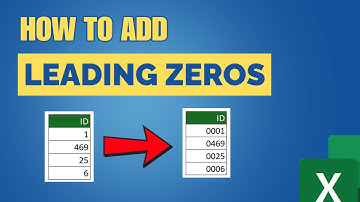 Add Leading Zeros in Excel.The Excel Trick