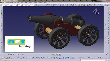 CATIA V5/V6 Tutorial | Cannon Design Full Step-By-Step Amazing...!