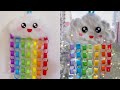 Paper rainbow and cloud wall hanging making