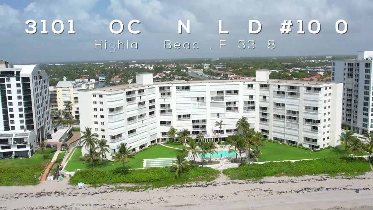 Oceanfront Condo for Sale 3101 S Ocean Blvd 1010, Highland Beach, Fl