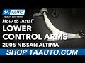 How to Replace Front Lower Control Arms 2002-06 Nissan Altima