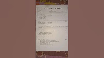 DAV class 5 Subject English Question paper of PT-2 2022-23 #shortsvideo