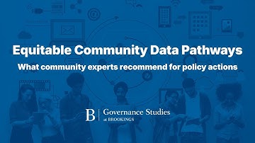 Equitable Community Data Pathways | What community experts recommend for policy actions