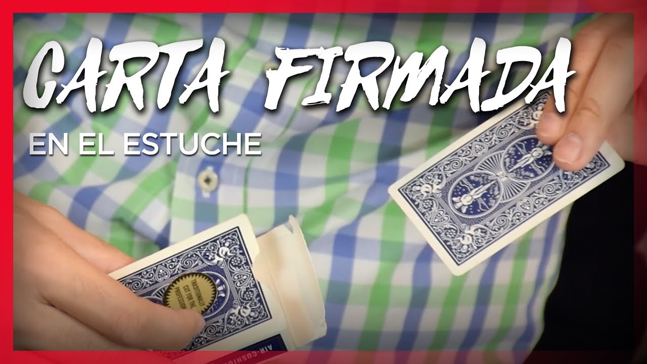 CARTA FIRMADA que viaja al ESTUCHE - Trucos con cartas GRATIS