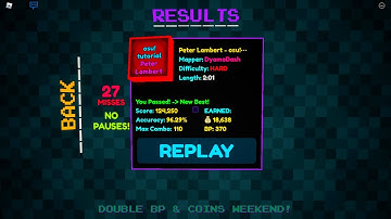 Peter Lambert osu! tutorial 27 Misses No Pauses Roblox Sound Space