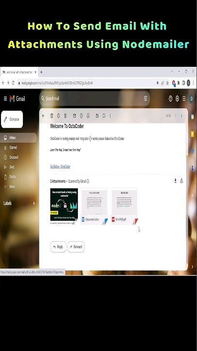 how to send email with attachments using nodemailer. #nodejs # ...