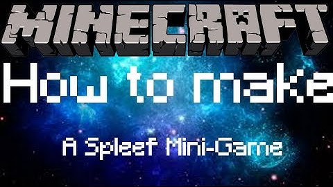 Minecraft - How To Create A MiniGame - Spleef