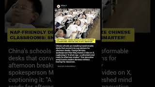 Nap-Friendly Desks Revolutionize Chinese Classrooms: Snooze and Study Smarter!