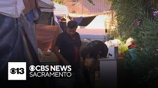 Sacramento Salvation Army prepare a place for homeless people to say after Newsom's order
