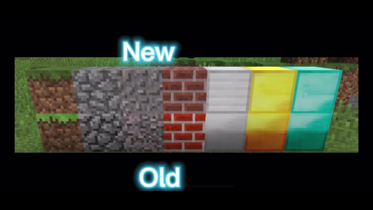 Minecraft [old vs new blocks]-must watch for old memories - YouTube