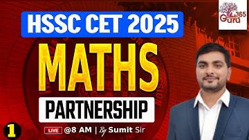 HTET & CET MATHS CLASSES 2025 | Partnership | MATHS BY SUMIT SIR