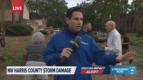 VIDEO: Tracking storm damage from tornado in Harris County | Texas weather