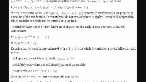 Log Linearizing - EconomicTheoryBlog