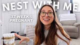 NEST WITH ME (37 WEEKS PREGNANT): prep the nursery, final touches, and setting up my Nanobébé Aura