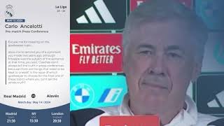 Real Madrid vs Alaves - Pre-Match English Dub - La Liga Champions Football Soccer - Carlo Ancelotti