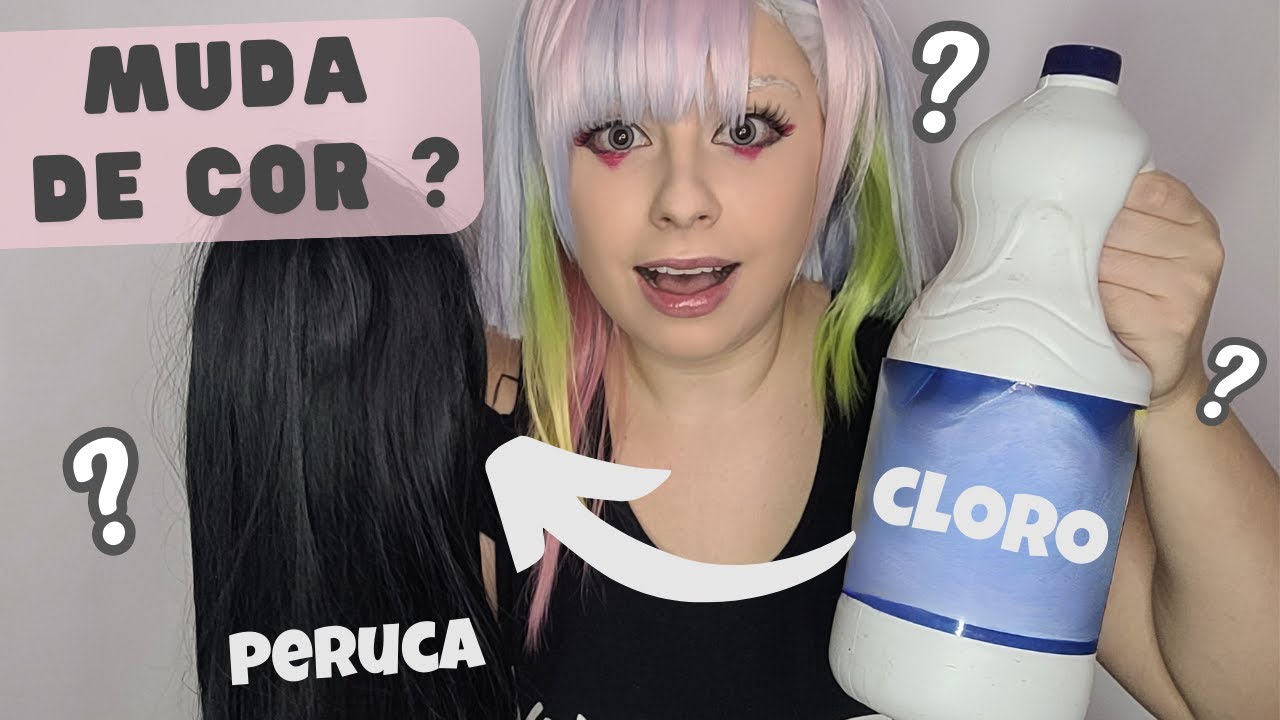 Agua Sanitária TIRA COR da Peruca ???