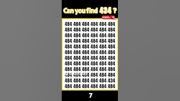Find 434! #quiz #odd #math #iq #numbersgame #speed #shorts #mathexam #speedquiz