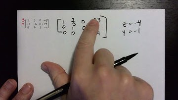 Solving a System of Linear Equations Given its Augmented Matrix (3x4)
