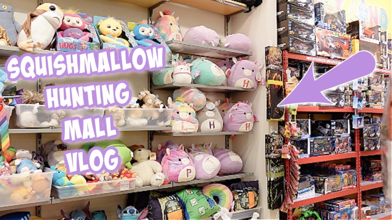 Squishmallow Hunting at the Mall Shopping Vlog - YouTube