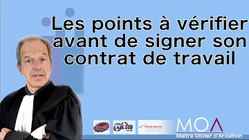 Quel est le délai pour signer un contrat de travail ?