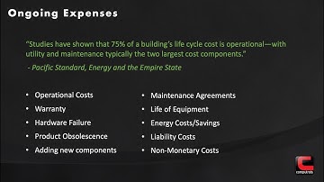 Understanding the Life Cycle Cost of a Building Automation System