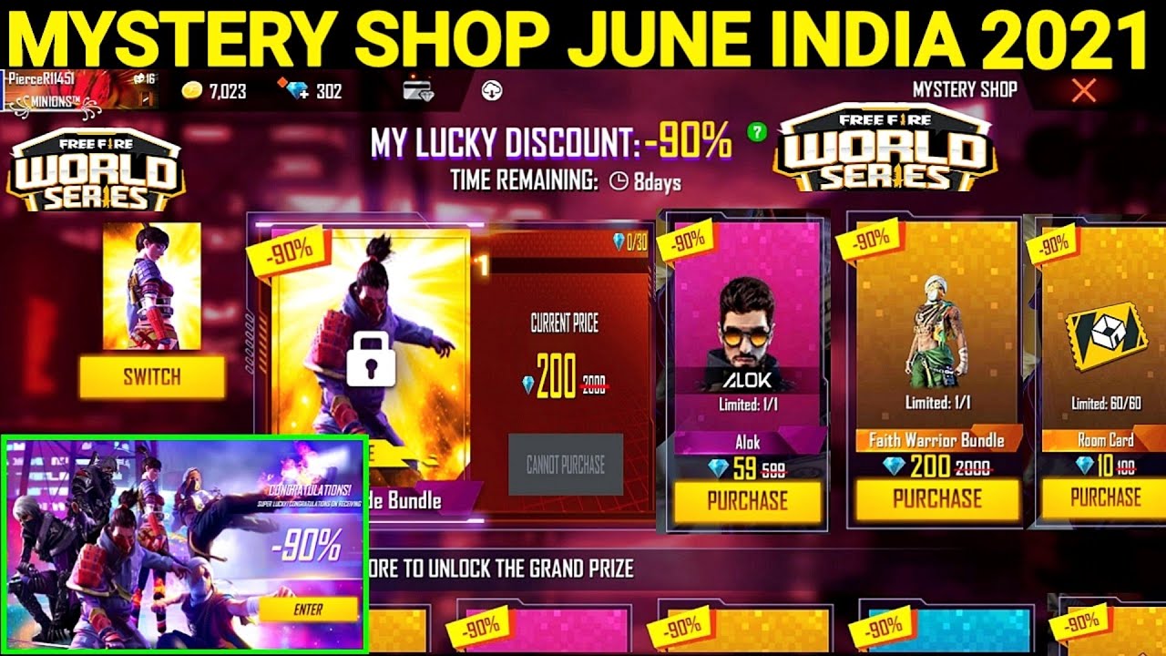 Confirm Mystery Shop Free Fire June 21 Free Fire New Event Ff June Elite Pass 21 Free Fire Youtube