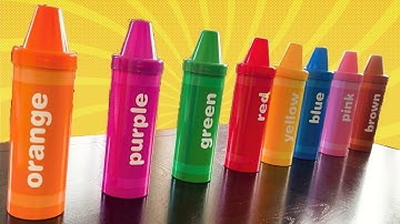 Best Learning Video for Toddlers Learn Colors with Crayon Surprises!