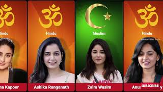 Religion of Famous Indian Actresses 2024