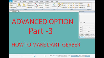 Gerber Beginner Tutorial How to make dart  ,pattern design Advanced Part 3