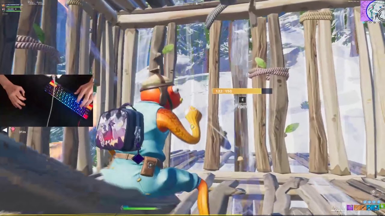 Anne Pro 2 (Kailh Pro Light Greens) - Keyboard Sounds - Fortnite Battle Royale