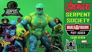Marvel Legends PUFF ADDER BAF Build A Figure Serpent Society Avengers Wave Figure Review