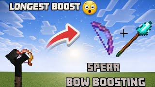 Celebrity LONGEST BOOST 😱 Minecraft Spear Bow Boosting! #nobatidao  Wealth