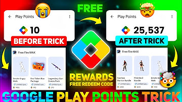 GOOGLE PLAY POINTS KAISE LE | GET GOOGLE PLAY POINT NEW FREE FIRE EMOTE GUN SKINS | FREE REDEEM CODE