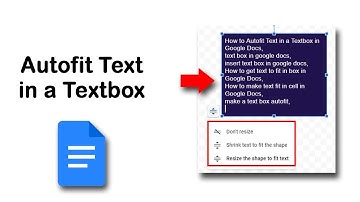 How to Autofit Text in a Textbox in Google Docs