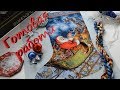 Готовая работа Santa’s Flight Stocking от Dimensions. Как сделать стежок cut tacked loop?