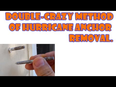 Hurricane anchor screw removal