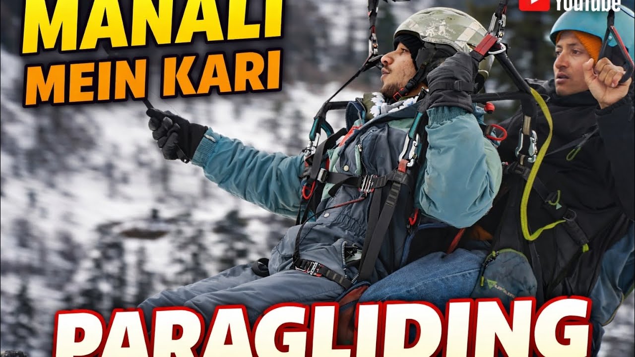 Manali main kari paragliding 🕊️ 