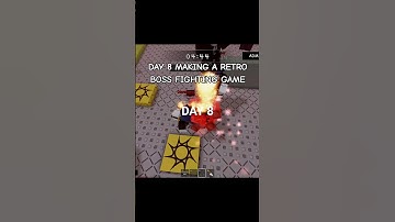 Day 8 - making a retro style boss fighting game #roblox #indie #dev