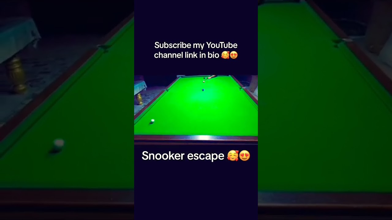 snooker escape Ronnie ♥️😍 best shot #foryou #viralvideo #snookerworld #snookerclass #viralshots