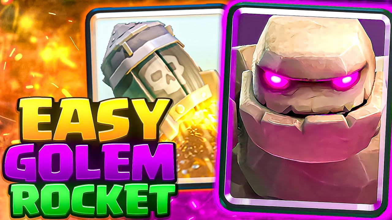 OMG — GOLEM ROCKET IS THE NEW GOLEM META!? | Golem Control Deck w/ Hero Mini Pekka
