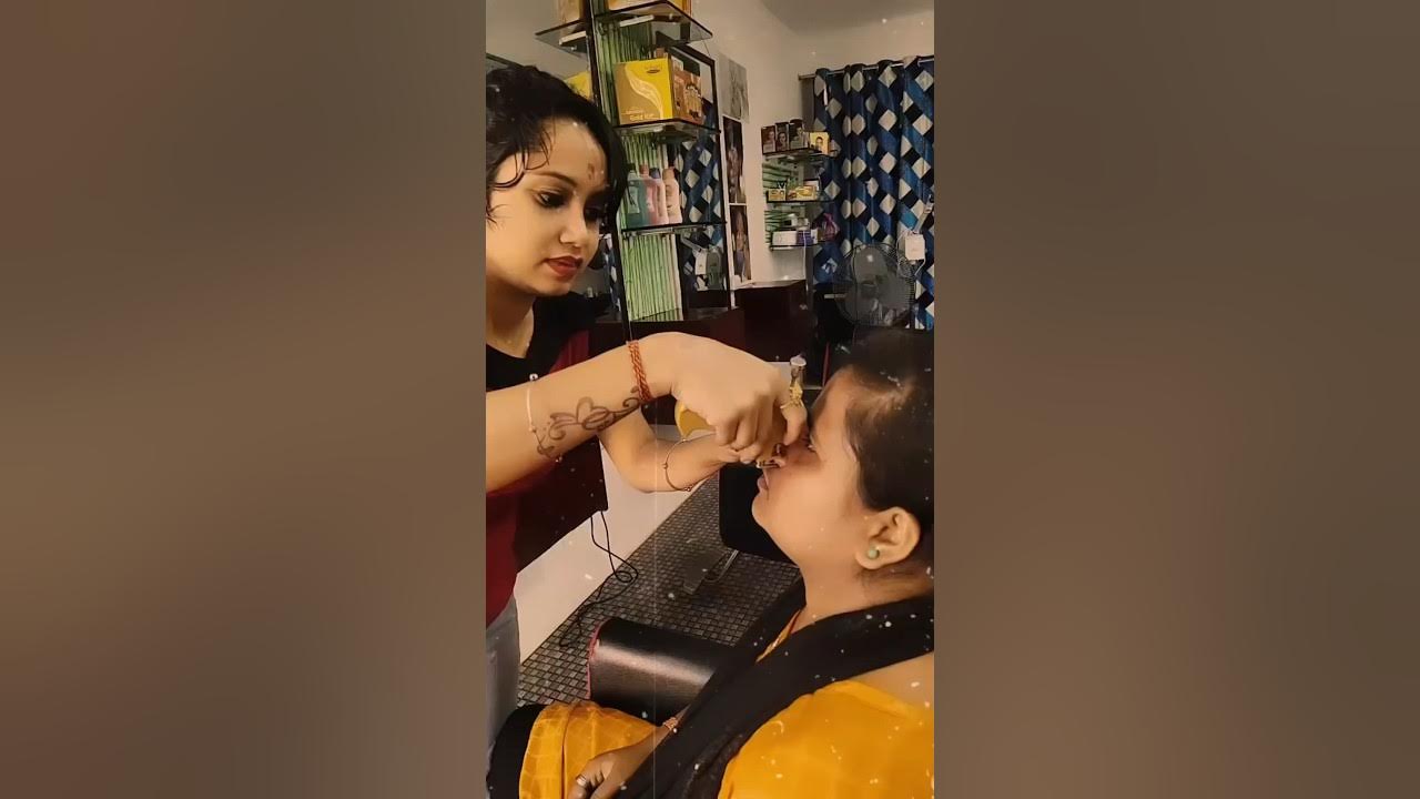 Nose piercing with gun shoot 😱😇 New trending shorts Nose piercing gun