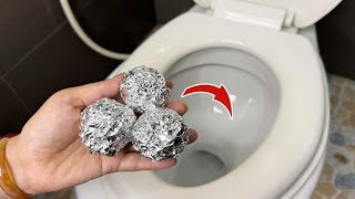I Put Aluminum Foil In The Toilet: The Effect Is Shocking!