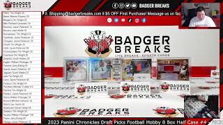 2023 Panini Chronicles Draft Picks Football Hobby 8 Box Half Case #4 - PICK YOUR PRICE PER TEAM