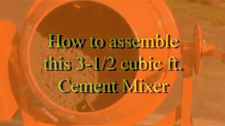 Harbor Freight Cement Mixer Assembly