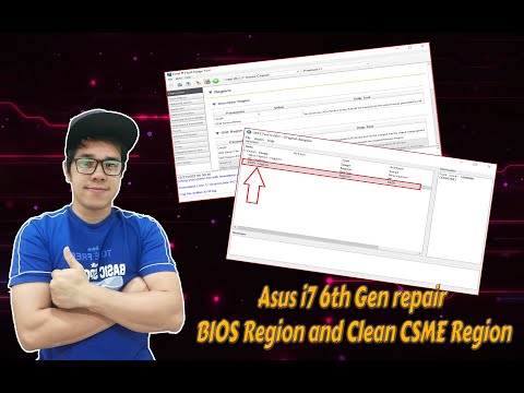 🔴Vlog#2 Repairing BIOS region and cleaning CSME region of ASUS i7-6th Generation.