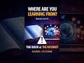 WHERE ARE YOU LEARNING FROM?